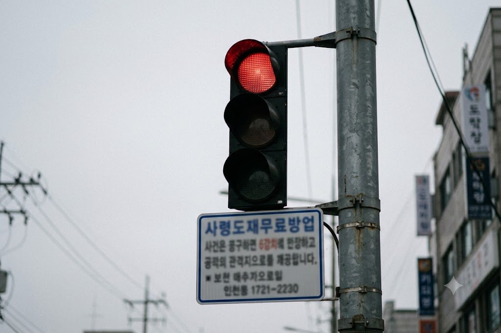 혼동을 유발하는 보조표지판 클로즈업