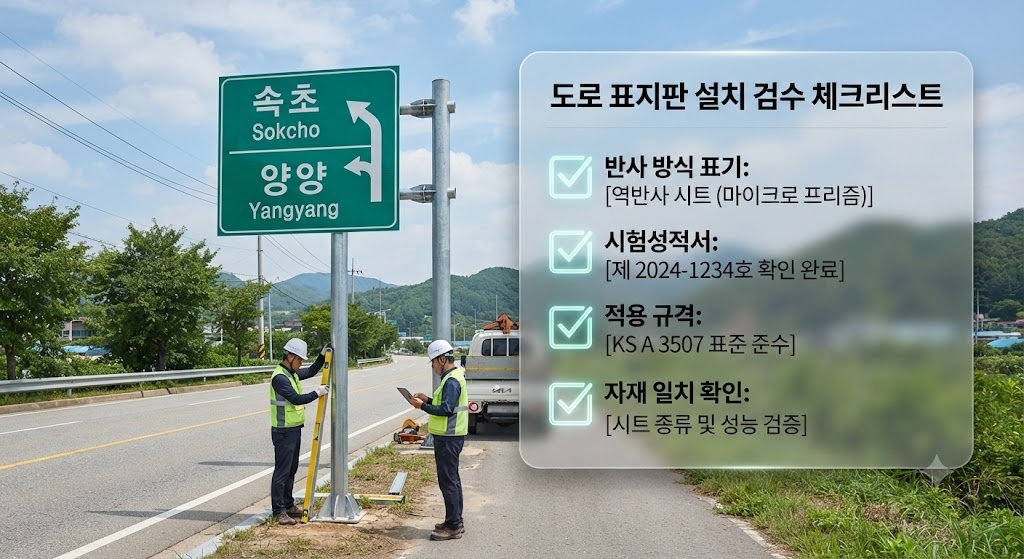도로표지판 역반사 재료는 빛을 어떻게 되돌릴까? 유리구슬·미세 프리즘 방식 정리